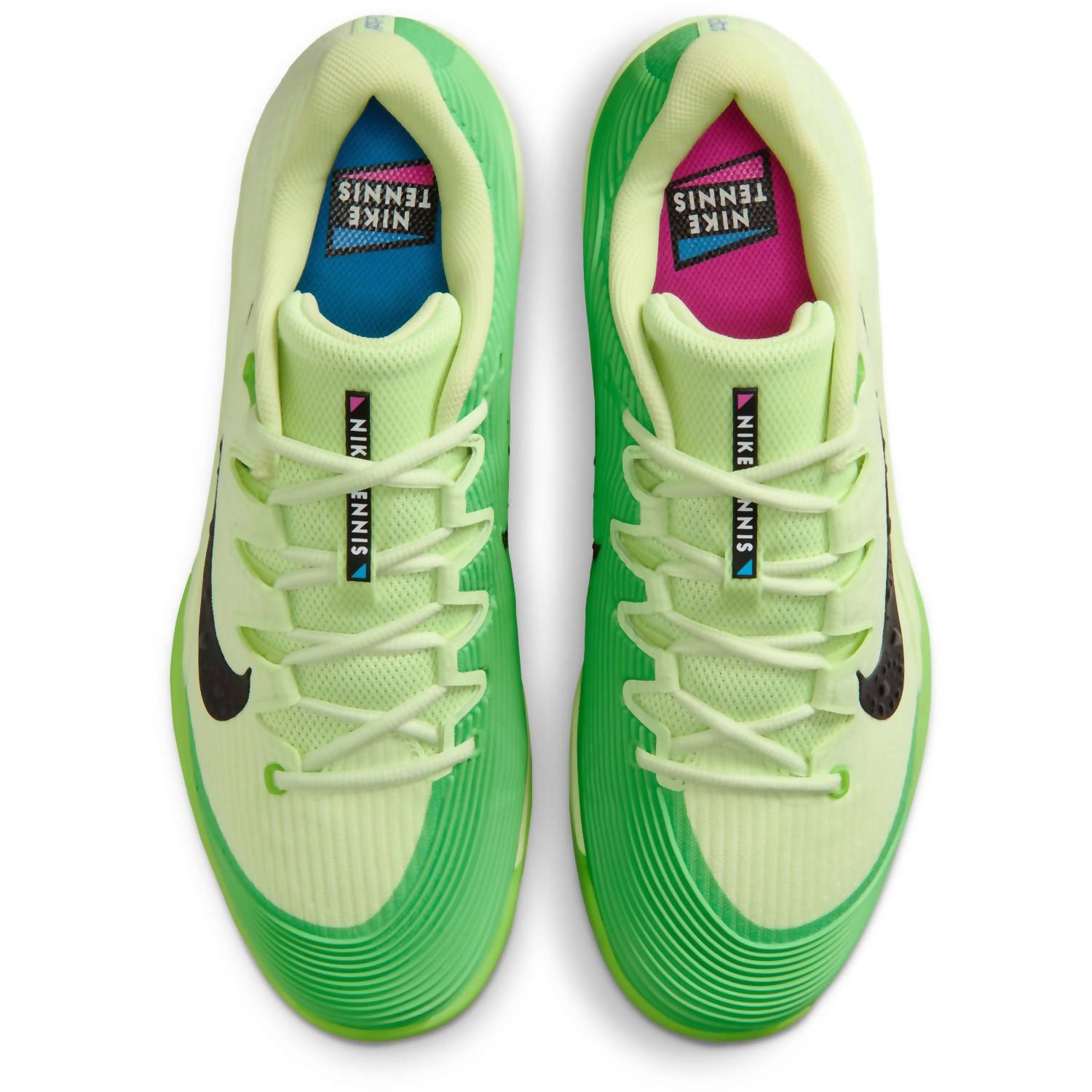 Men's Zoom Vapor 12 Hard Court Premium Tennis Shoes In Light Liquid Lime/black
