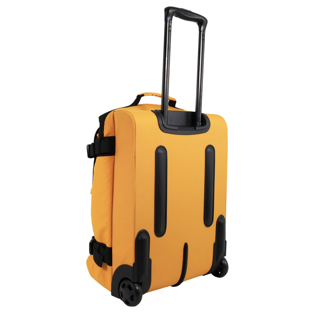 3pc GAP Soft-Shell Suitcase Lockable Travel Trolley Luggage Set 73cm Yellow