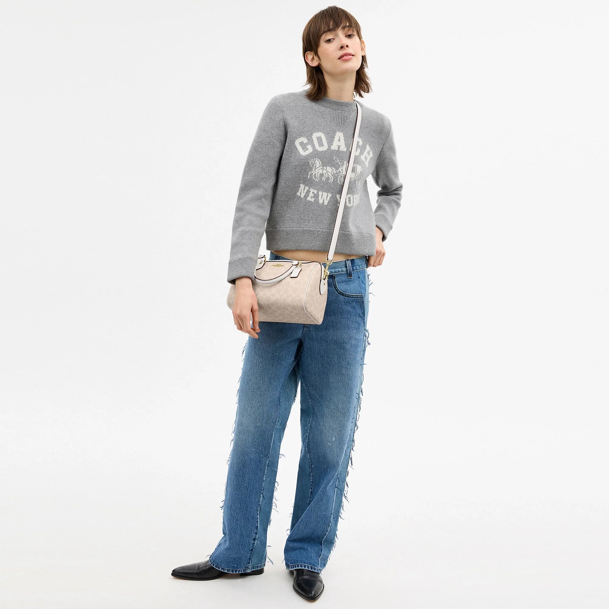 Coach Outlet Rowan Satchel Bag In Signature Canvas