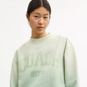 Coach Outlet Ombre Sporty Crewneck Sweatshirt In Organic Cotton