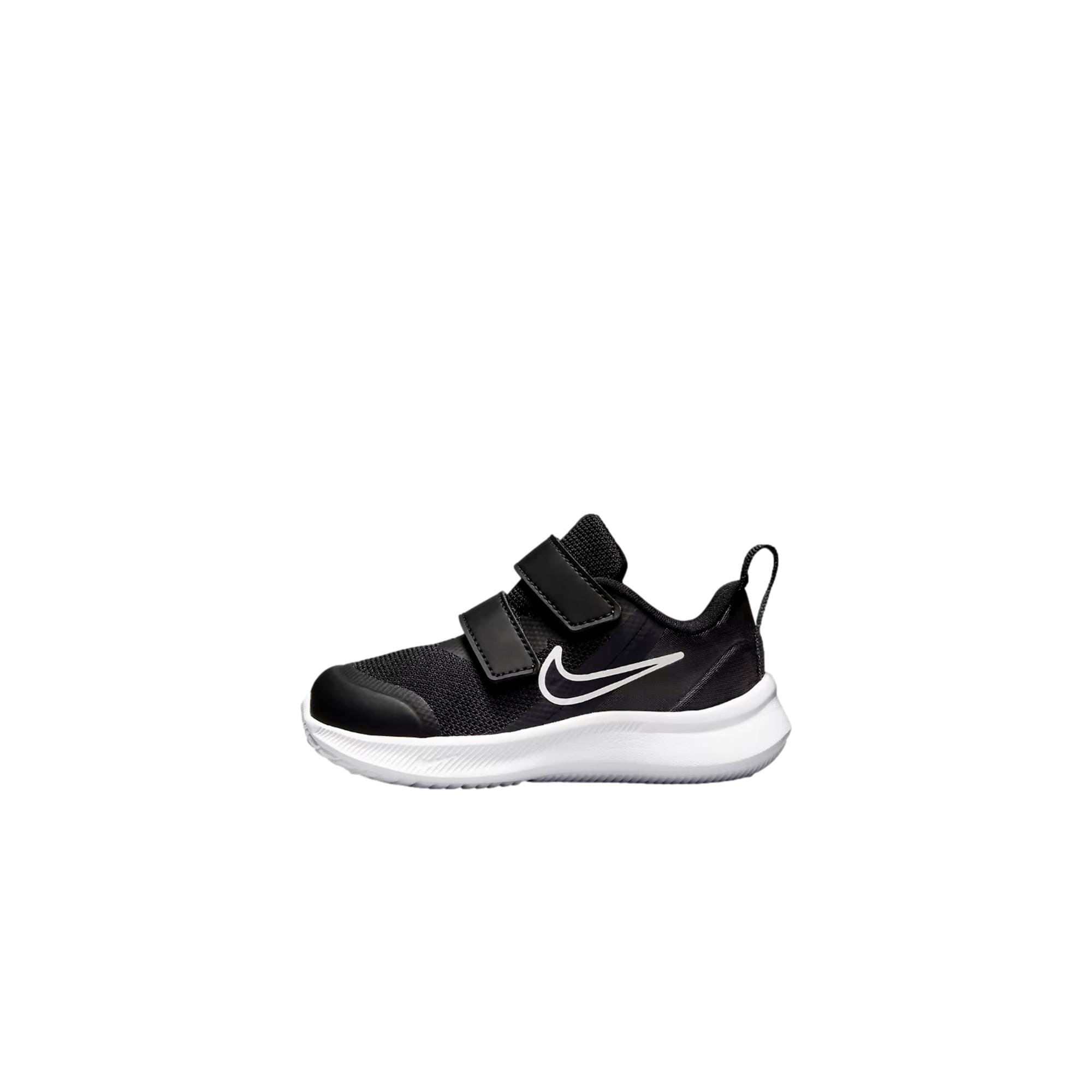 Toddler Nike Nike Kids' Star Runner 3 AC Shoes Running Velcro Mesh Black / Dark Smoke Grey / White DA2778-003
