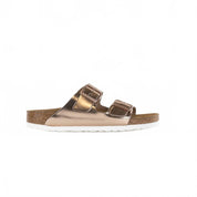 Women's Arizona Soft Footbed Sandal In Copper Leather