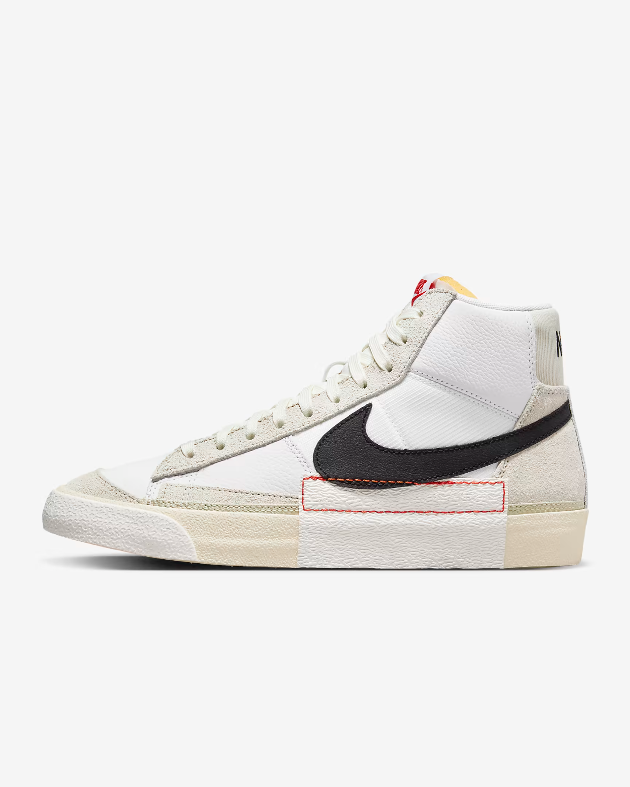 Men's Nike Blazer Mid Pro Club DQ7673-100 Sneakers White Bone Leather Casual Shoes