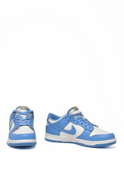 Dunk Low Leather Sneakers - White/Light Blue