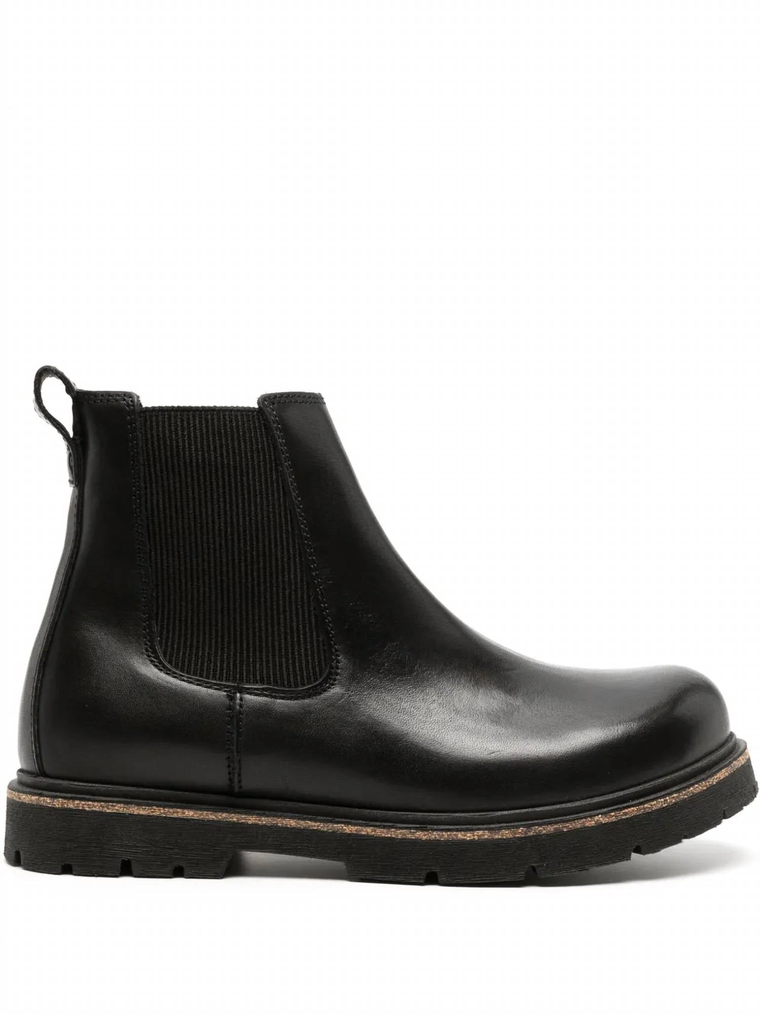 Men's Highwood Leather Chelsea Boots In Black