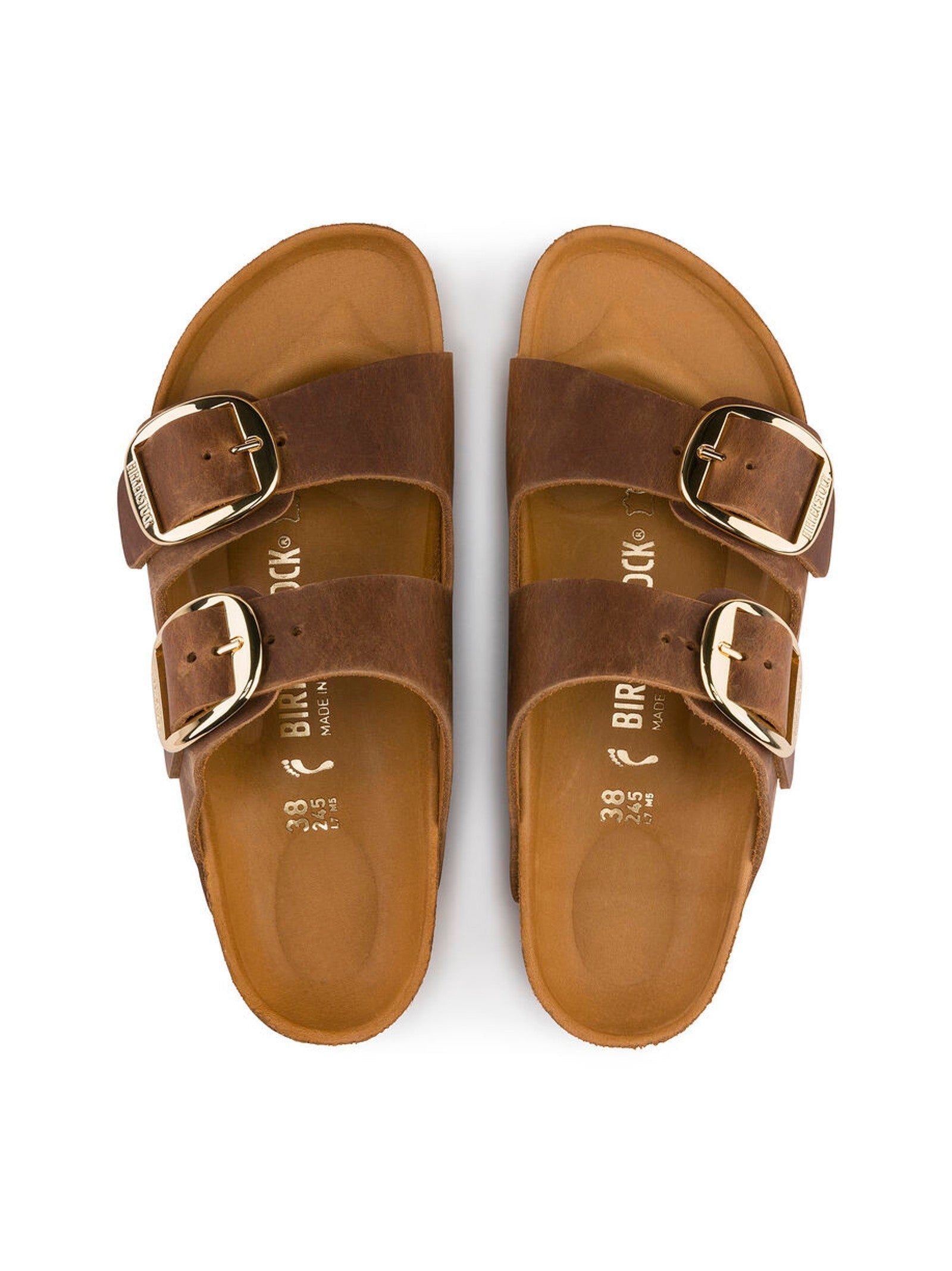 Elevated Nubuck Sandals With Large Buckle Detail