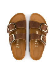Elevated Nubuck Sandals With Large Buckle Detail