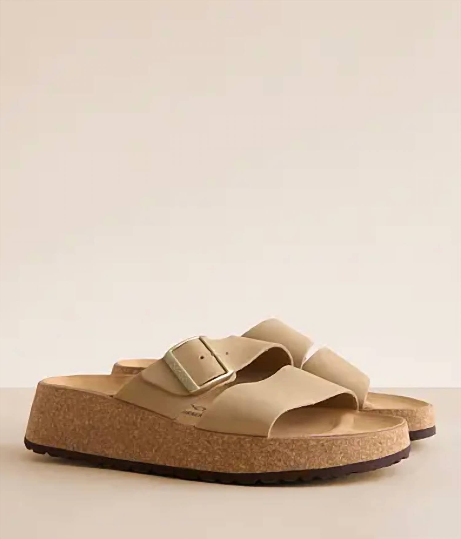 Women's Almina Nubuck Leather Sandal In Sandcastle