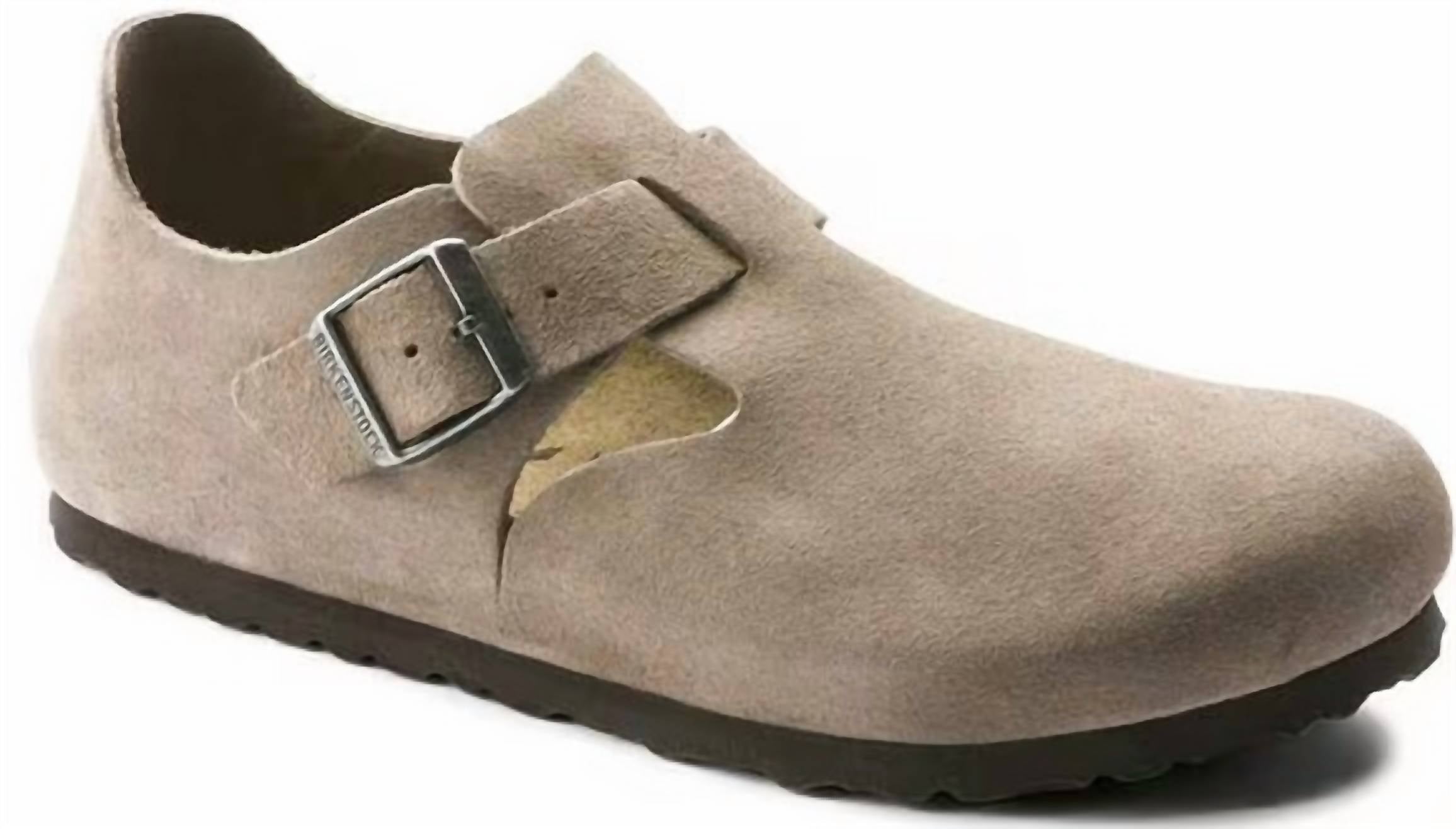 Men's London Slip On Suede Shoes - Regular/wide In Taupe