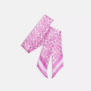 Coach Outlet Signature Print Silk Skinny Scarf
