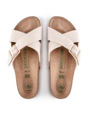 Siena Vegan Textile Sandal in Eggshell