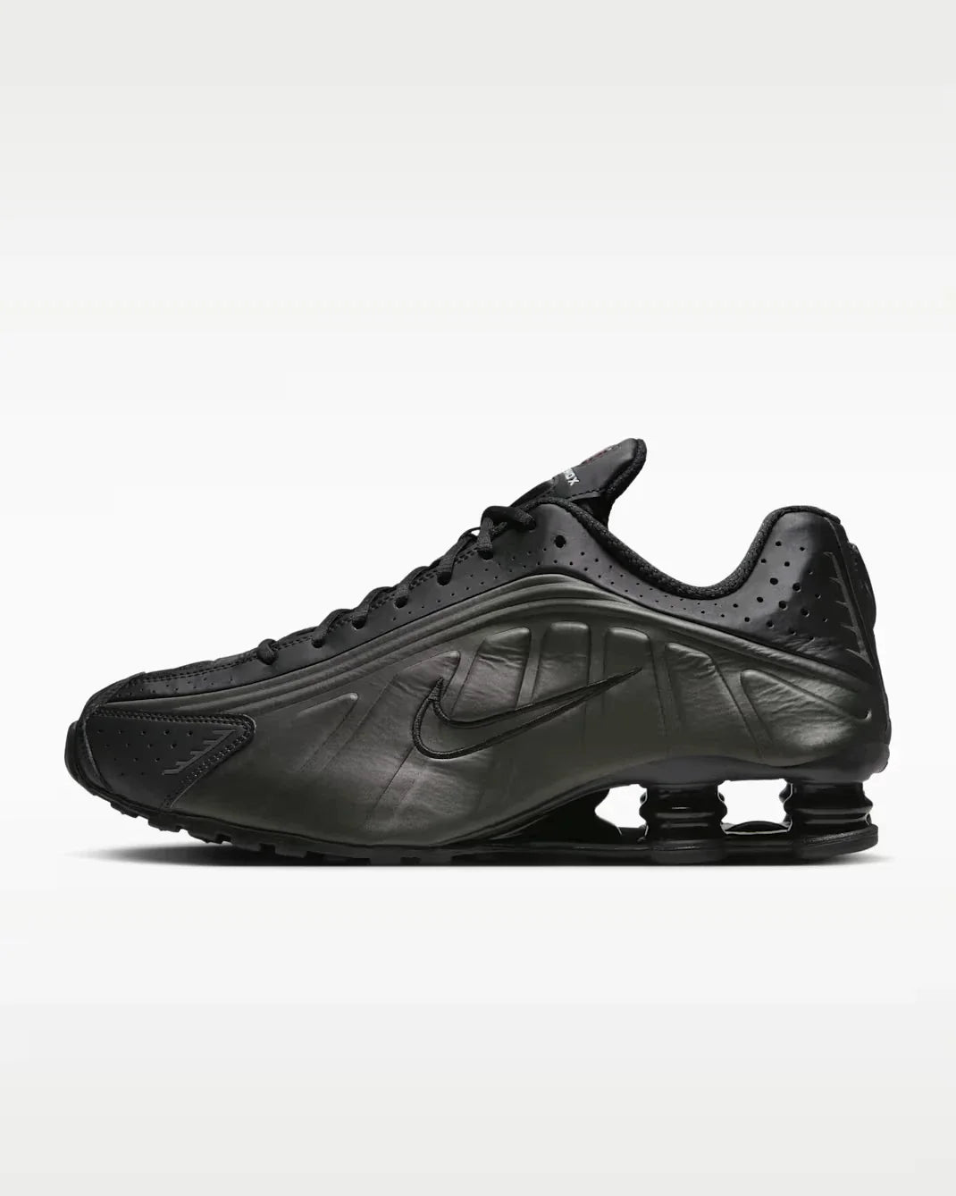 Nike Shox R4 HQ1988-001 Sneakers Black Low Top Running Shoes LIQ370