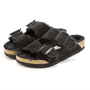 Men's Arizona Shearling Sandals In Black