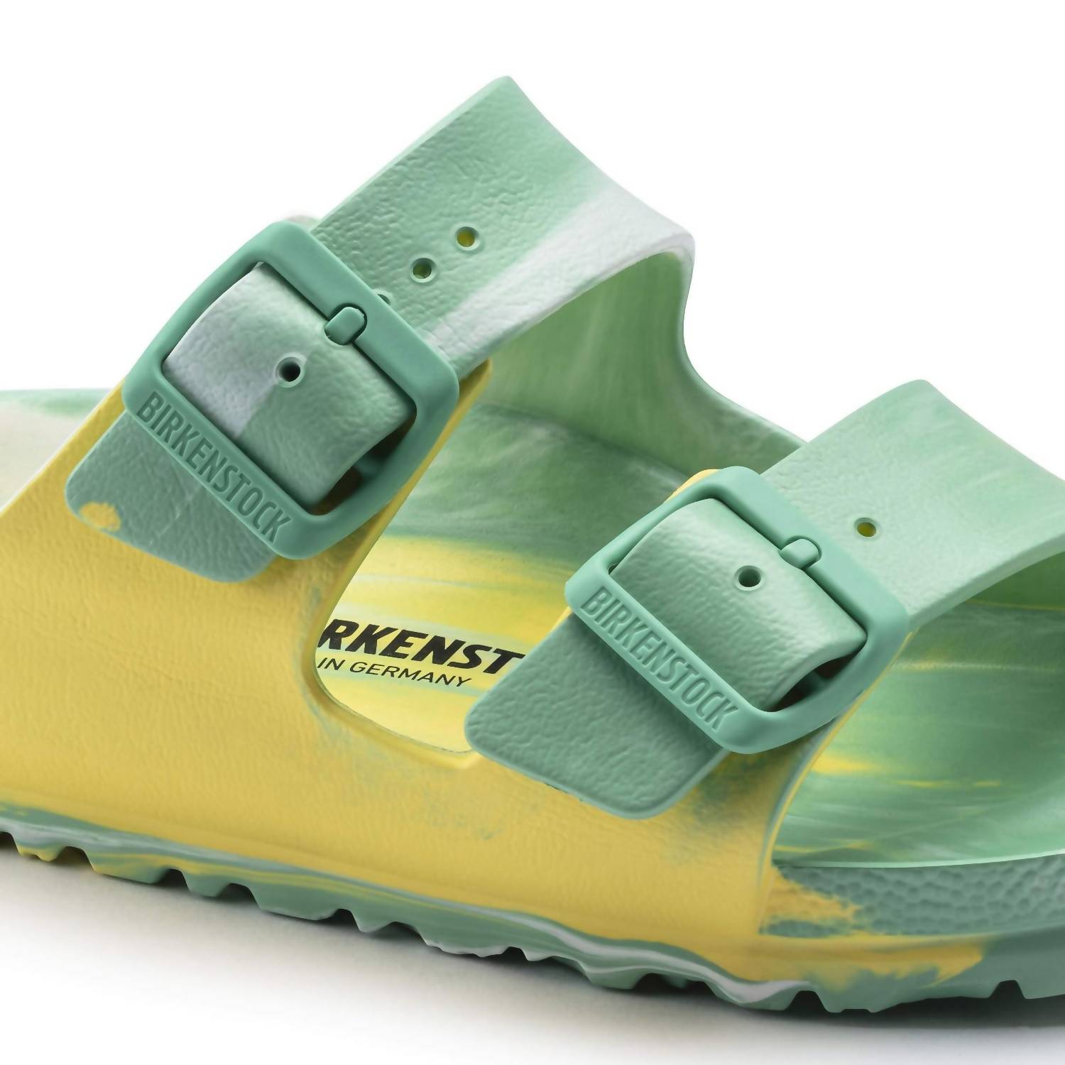 Women's Arizona Eva Sandals In Multi Color Jade/vibrant Yellow
