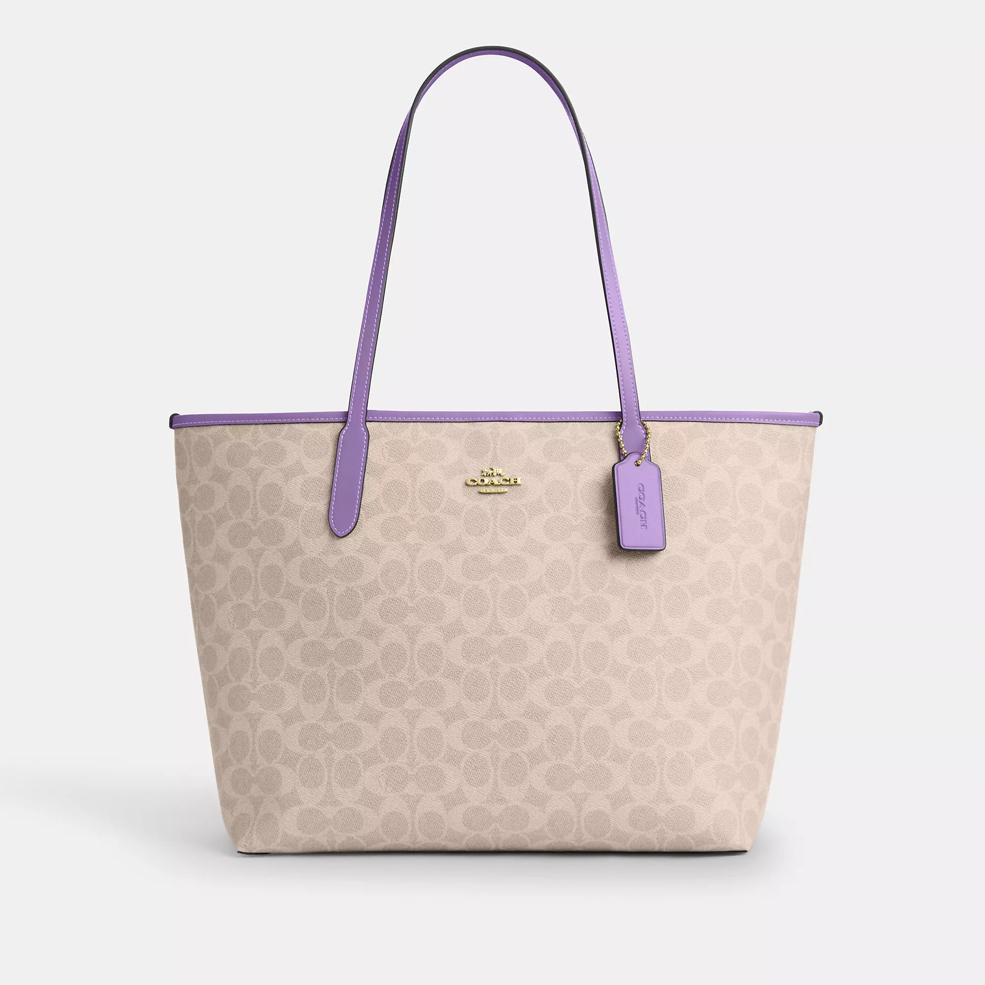 Coach Outlet City Tote Bag In Signature Canvas
