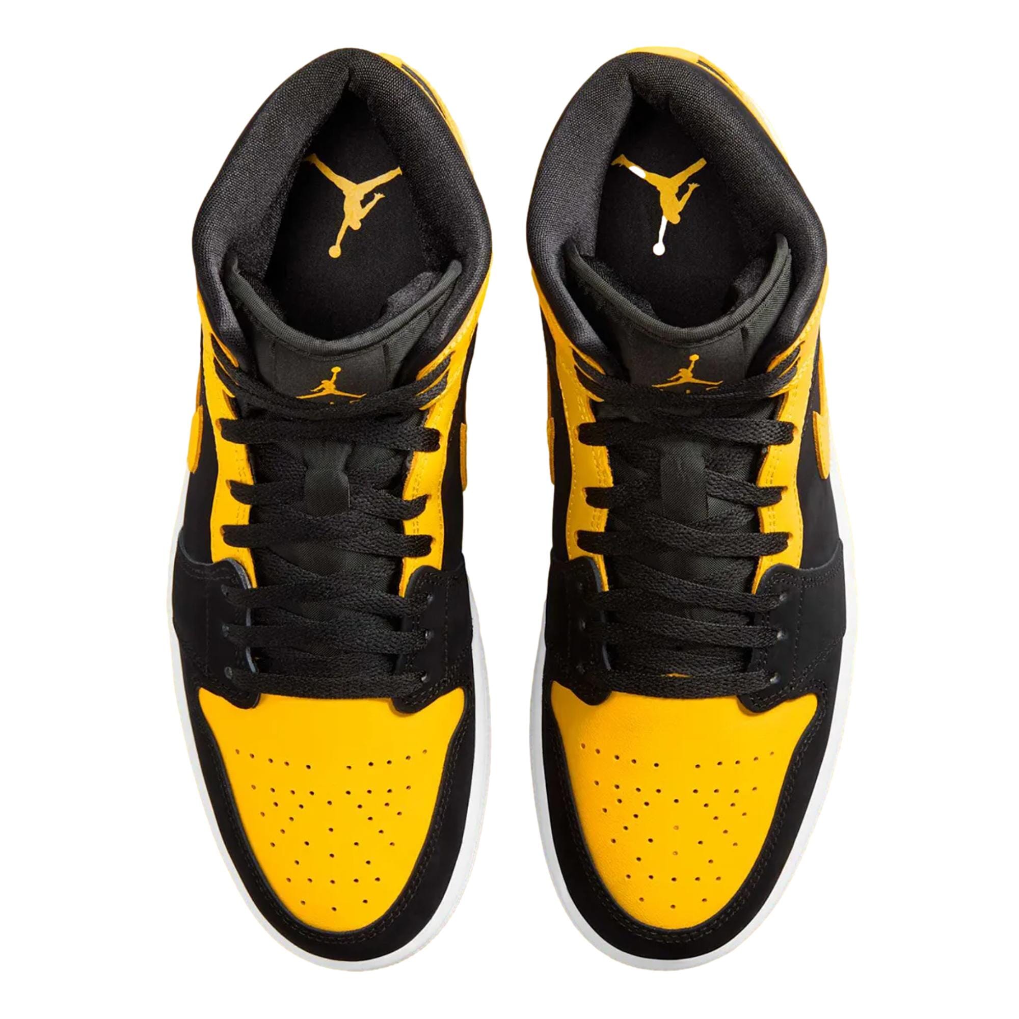 Men's Nike Air Jordan 1 Mid SE Black / Varsity Maize - White HJ6654-071