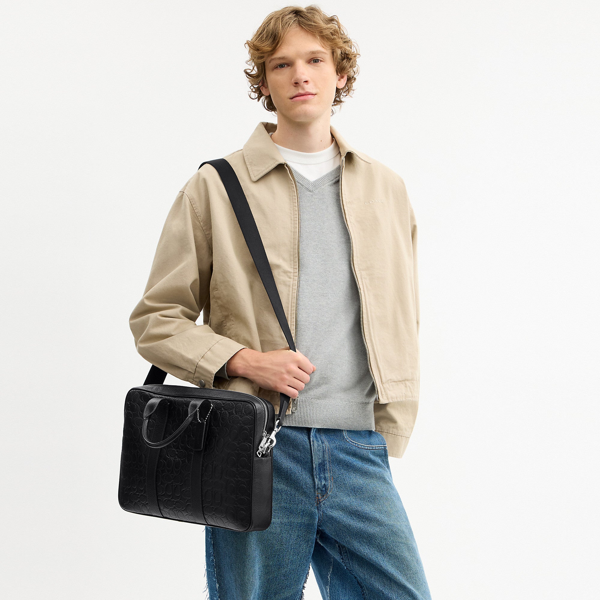 Coach Outlet Austin Brief In Signature Leather