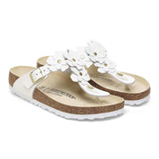 Women's Gizeh Flowers Sandals In White