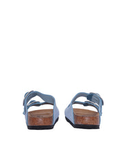 Blue Arizona Nubuck Leather Slide Sandal