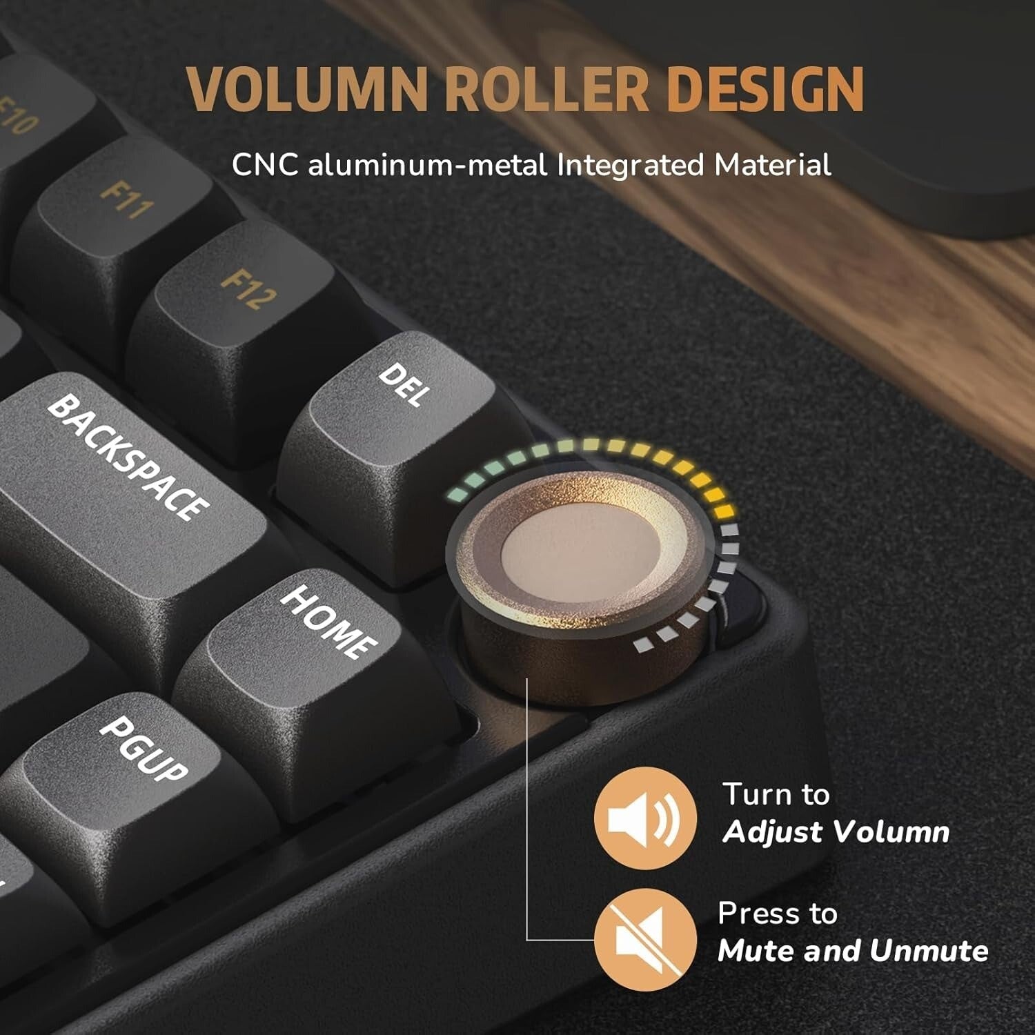 Royal Kludge R75 Wired RGB Hot Swap Mechanical Keyboard (Phantom with Brown Switch)