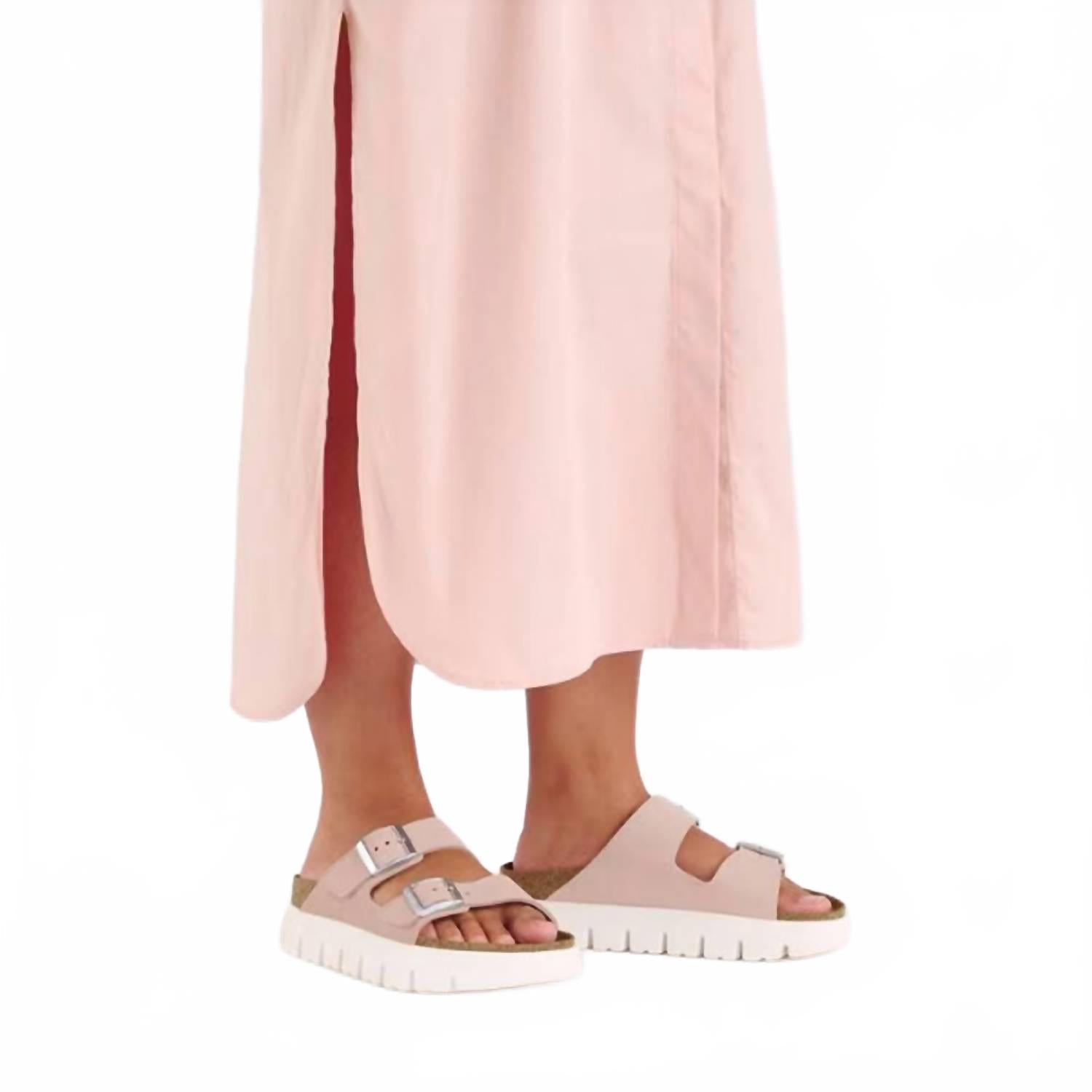 Arizona Chunky Platform Sandals In Light Rose