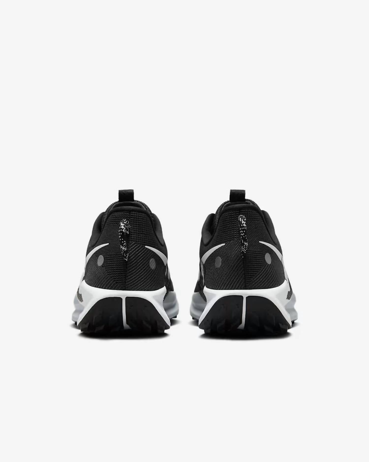 Men's Pegasus Trail 5 Running Shoes In Black/white-Anthracite Noir