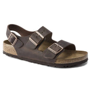 Unisex Milano Oiled Leather Sandals In Habana