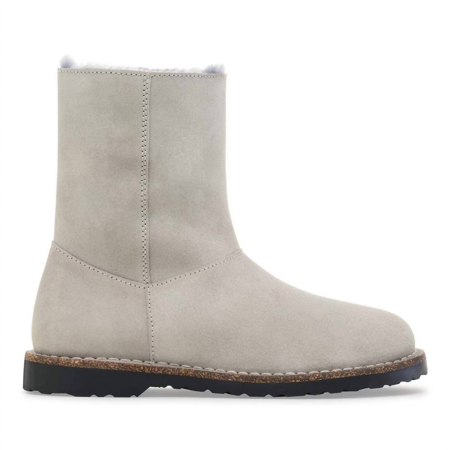Women's Uppsala Zip Shearling Boot In Stone Coin
