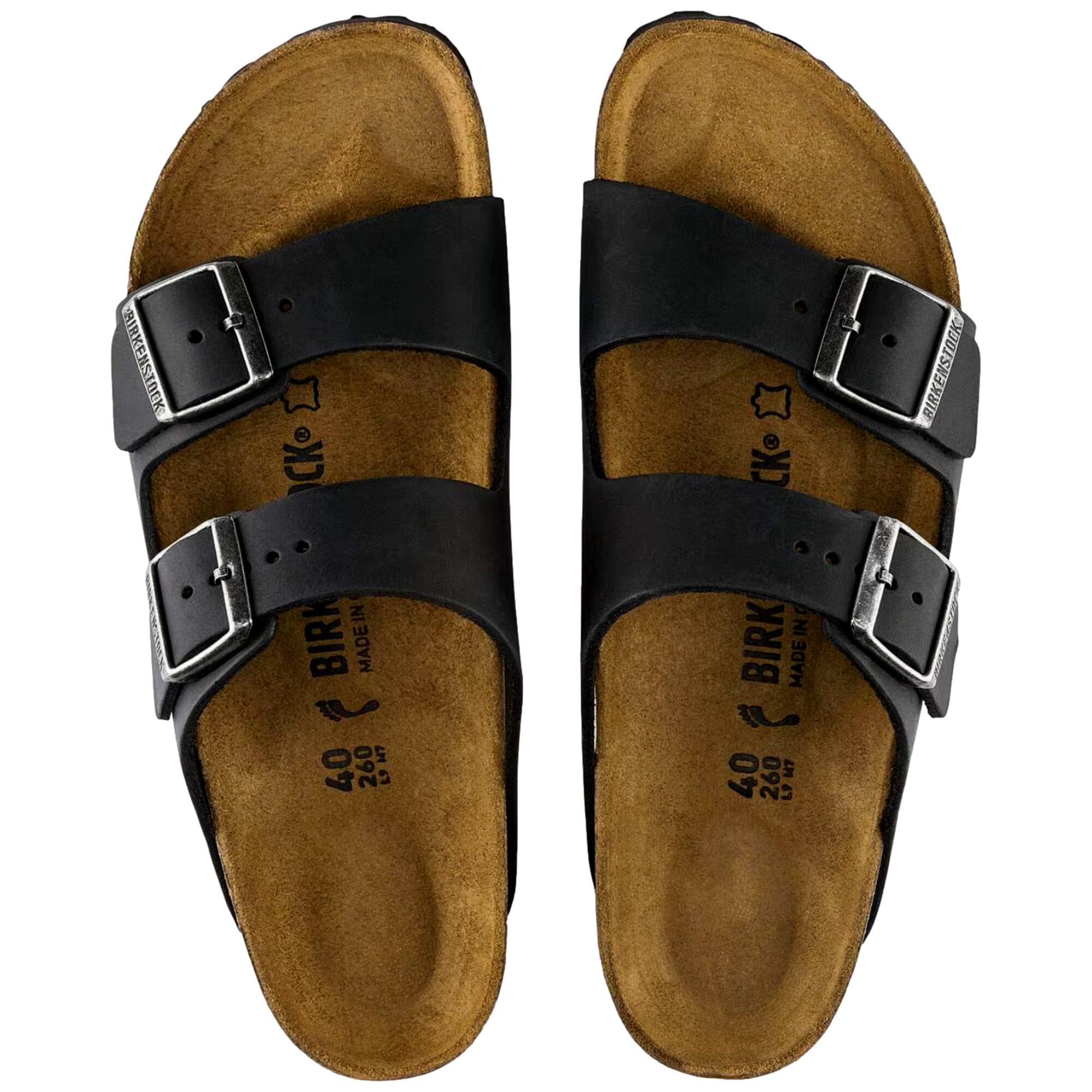 Birkenstock Arizona Black Oiled Leather  552111 Men's