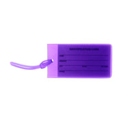 4pc Milleni Travel Jelly Luggage Suitcase Tags Loop Strap Name Address