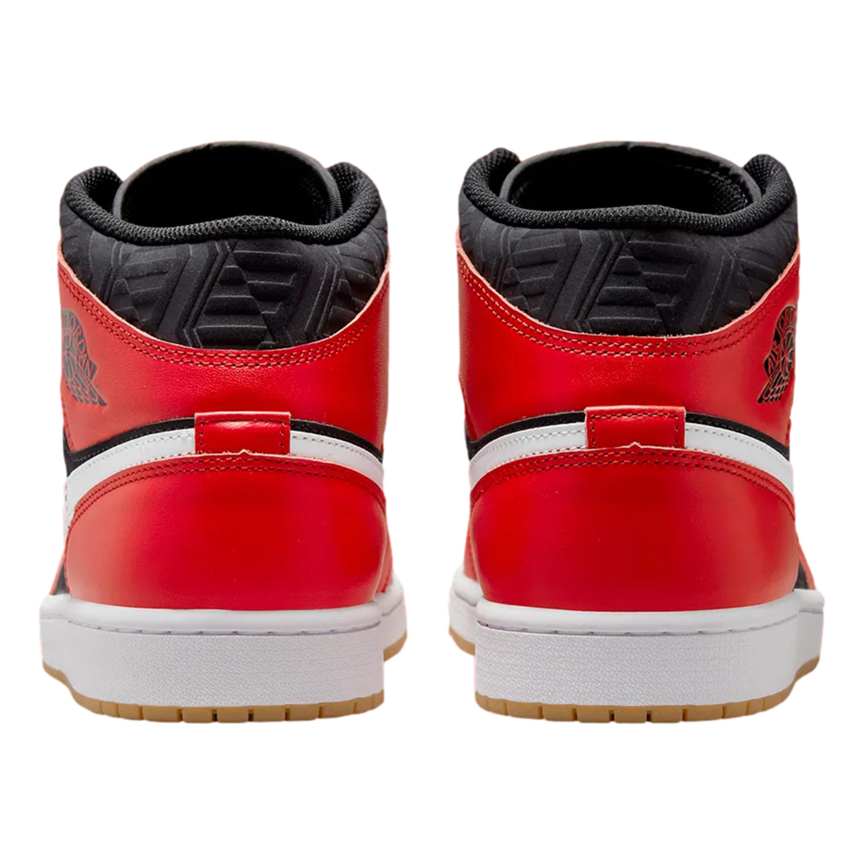 Men's Nike Air Jordan 1 Mid SE Black/Fire Red-White-Malachite DQ8417-006