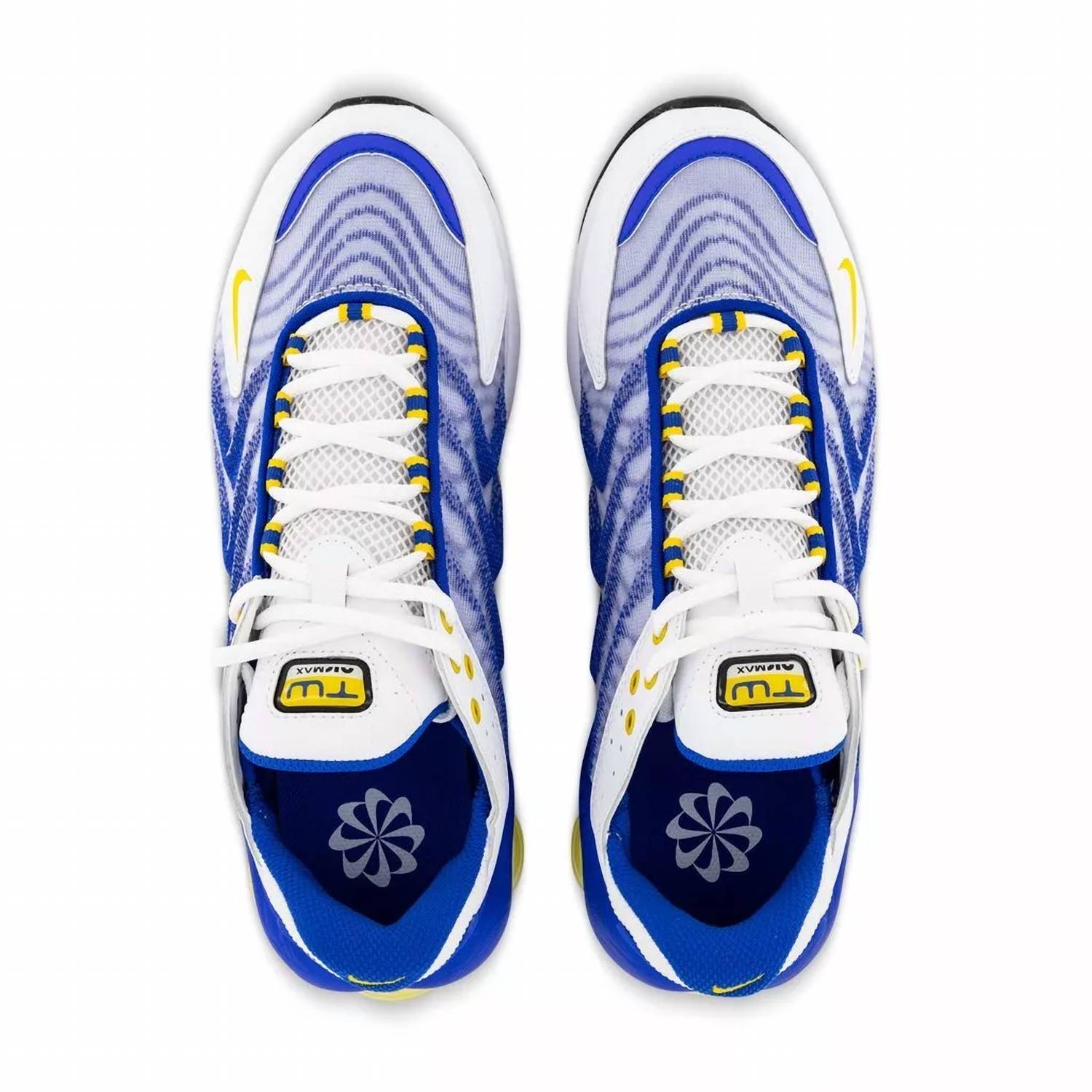 Men's Air Max Tw 1 Racer Sneaker Shoes In White/racer Blue/yellow