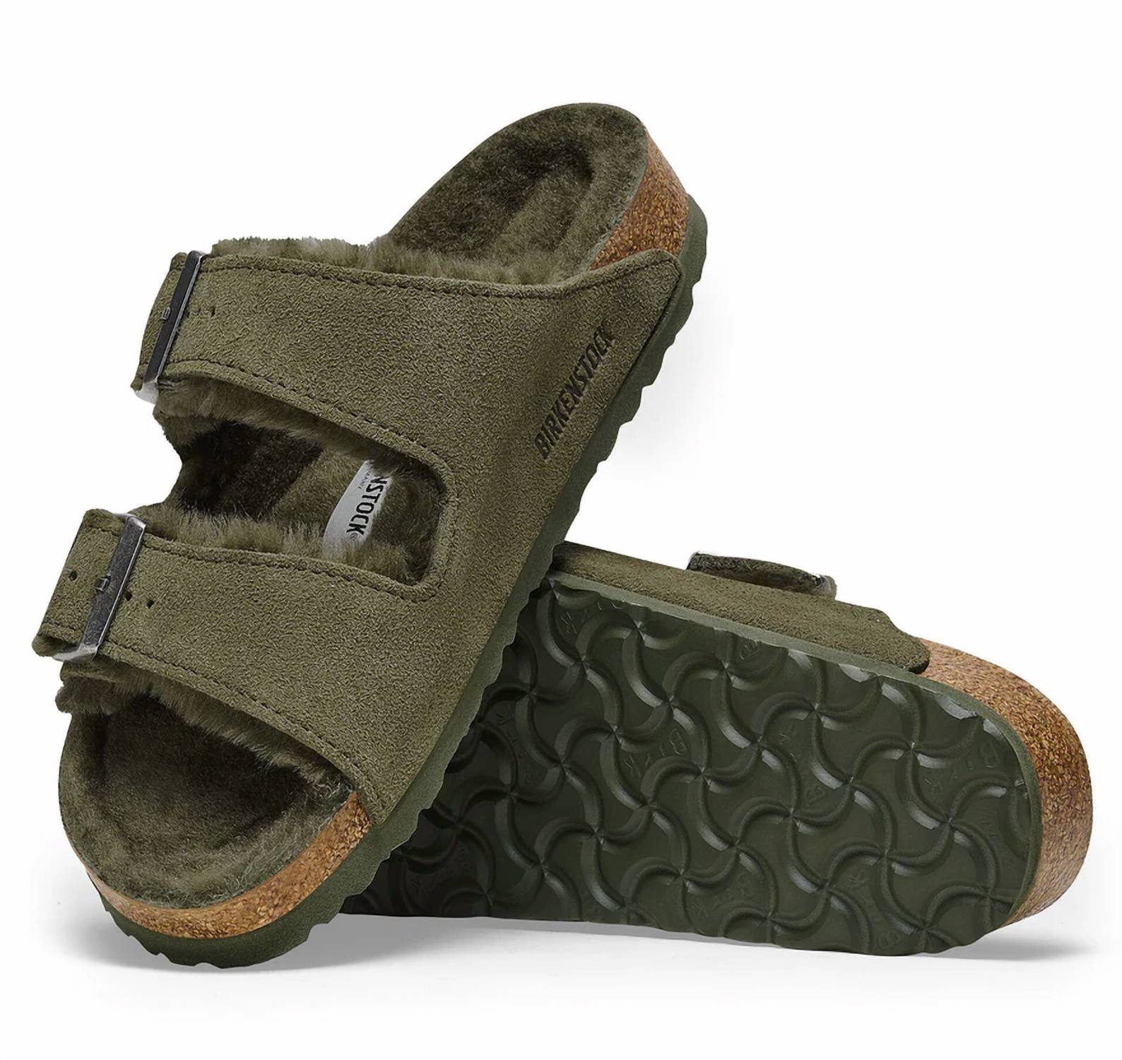 Women's Arizona Shearling Sandal In Thyme