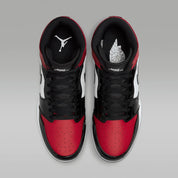 Nile Air Jordan 1 Mid TD FJ6805-601 Men's Red White Football Cleat LIQ927