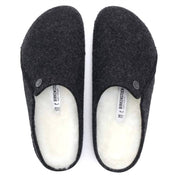 Unisex Zermatt Shearling Wool Felt Clogs In Anthracite