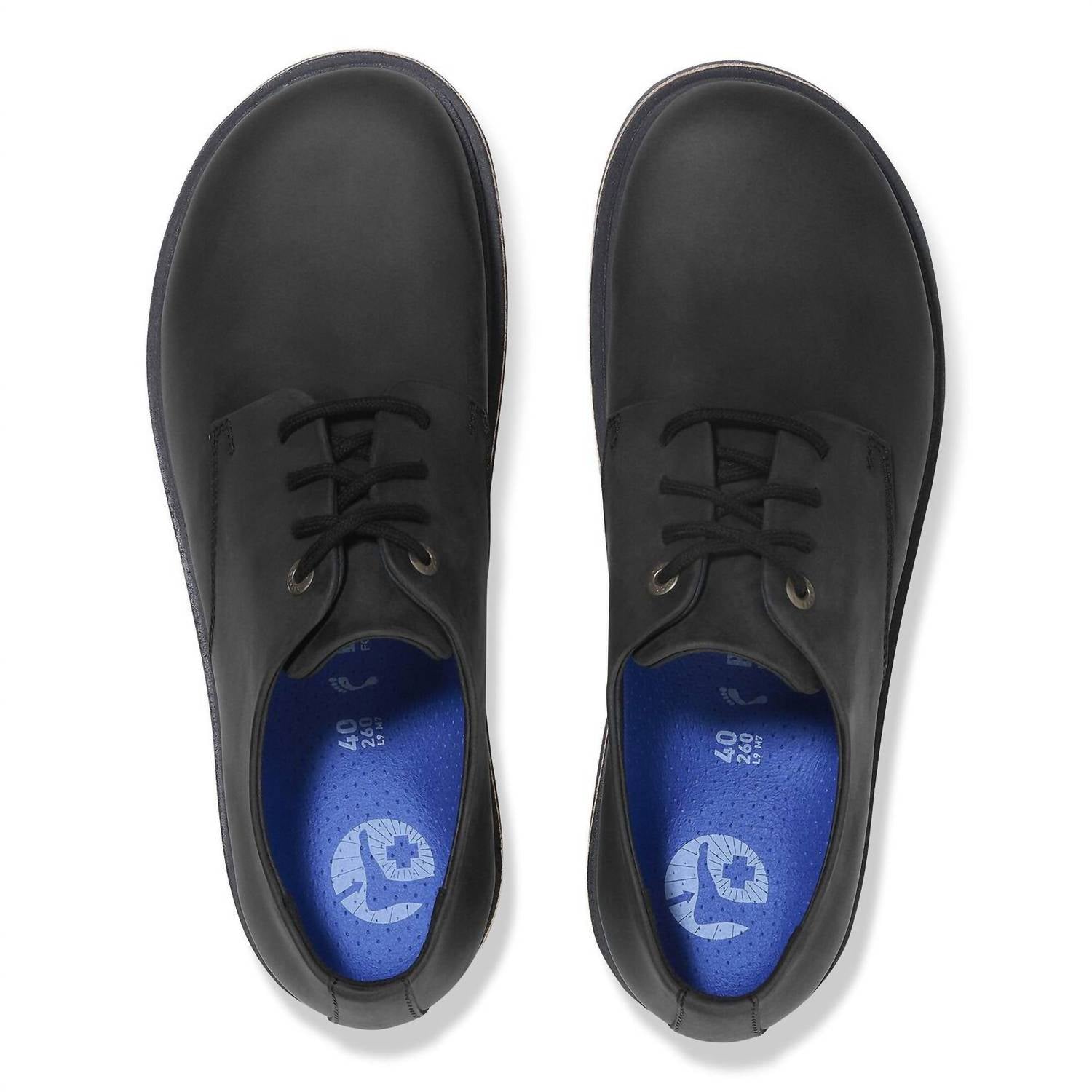 Men's Highwood Lace Low Leather Shoes In Black