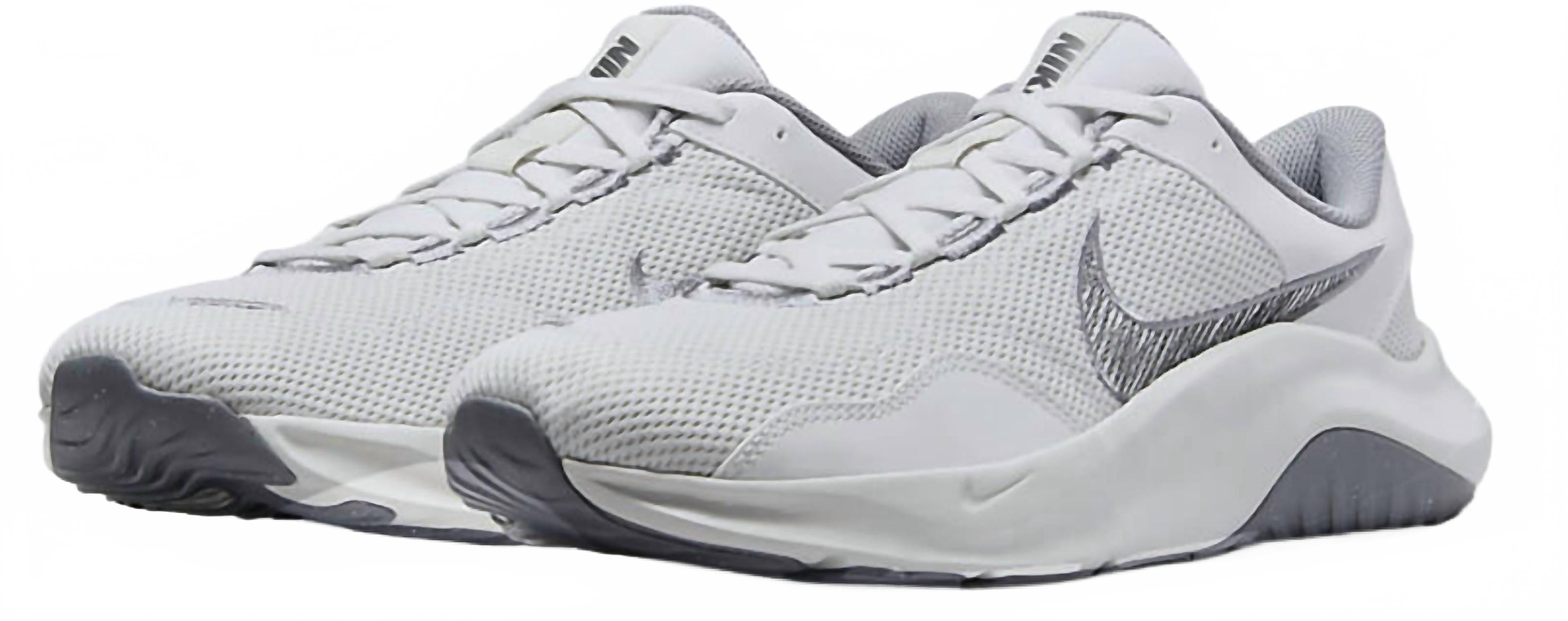 Men's Legend Essential 3 Trainers Shoe In Photon Dust Anthracite Cool Grey