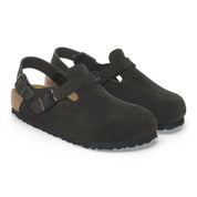 Women's Tokio Suede Clogs In Black