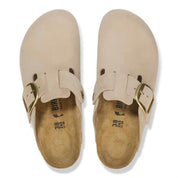 Women's Boston Big Buckle Mules In Sandcastle
