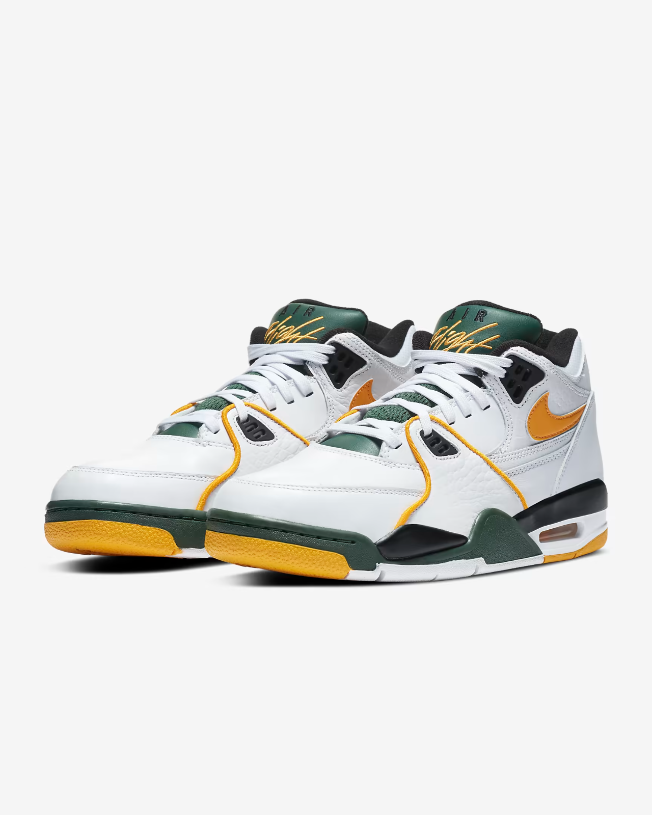 Men's Nike Air Flight '89 CN0050-100 Sneakers US 8 White Leather Basketball Shoes