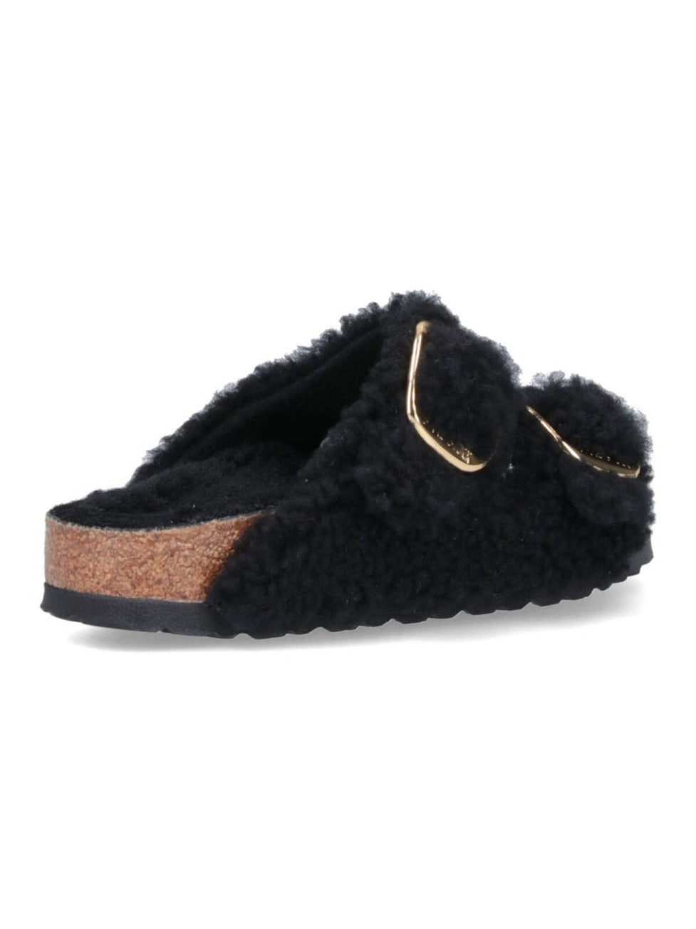 "Arizona Big Buckle Shearling" Sandals