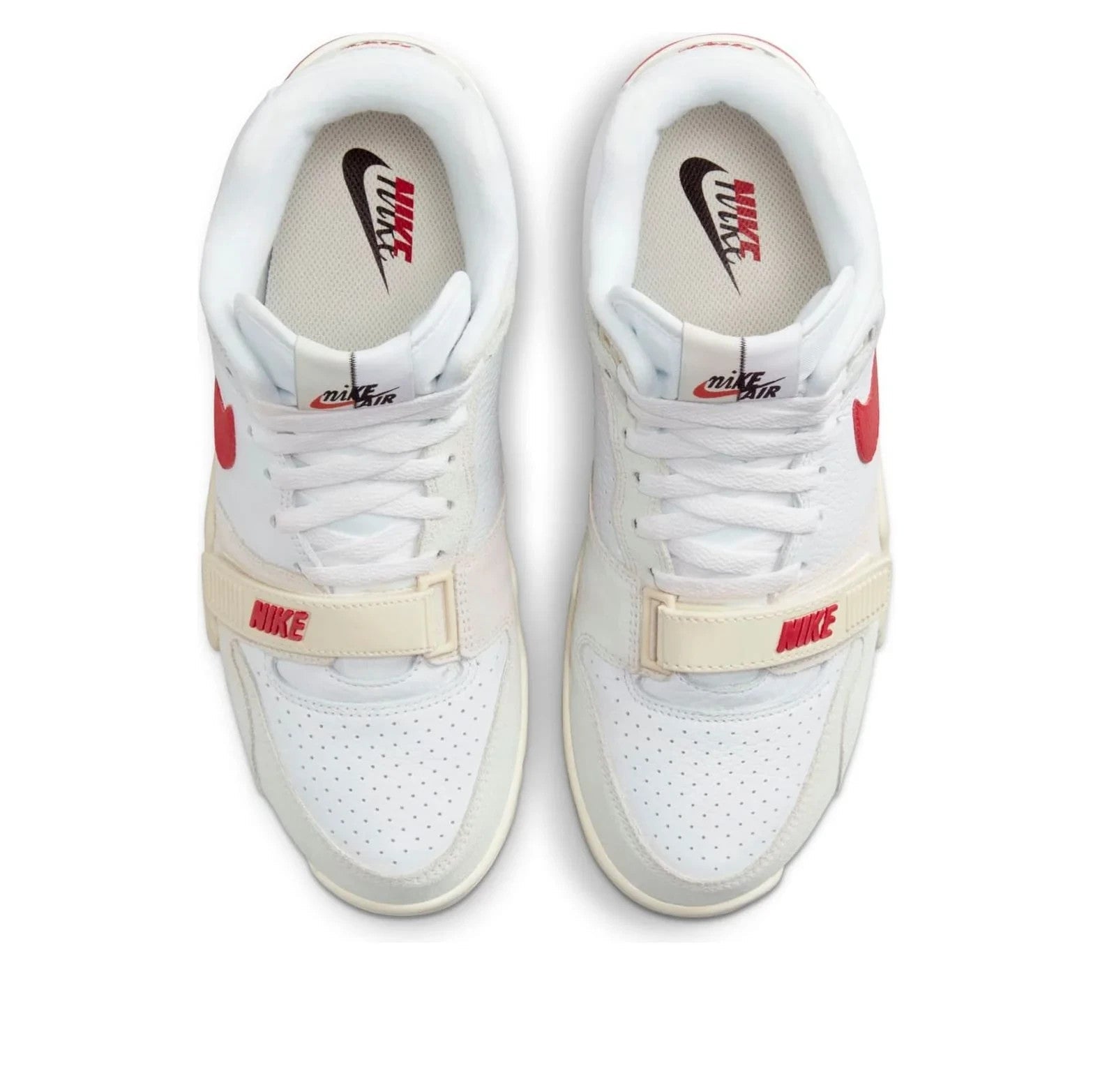 Men's Nike Air Trainer 1 DZ2547-100 Sneakers White Red Leather Training Shoes