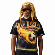 Men's Duaa Futbol T-Shirt Black Futbol-Blk
