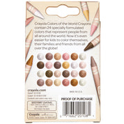 24pc Crayola Colours Of The World Crayons 3+