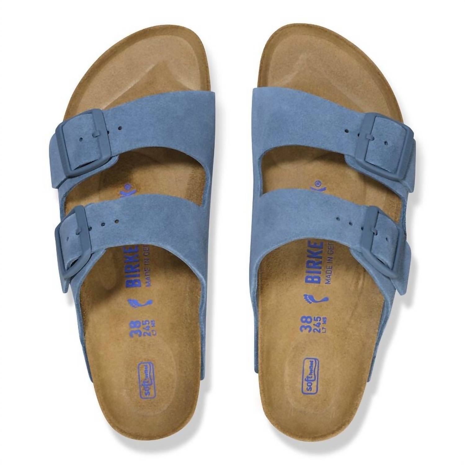 Women's Arizona Sandal In Suede/elemental Blue