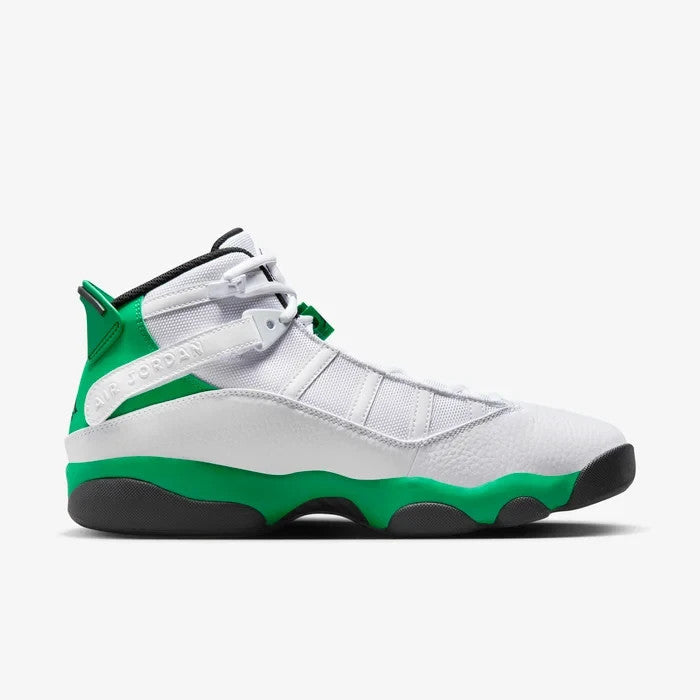 Men's Air Jordan 6 Rings 322992-131 Sneakers Mens White Green Leather Basketball Shoes