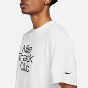 Men's Nike Track Club Top White Dri-FIT Short Sleeve Activewear Tee SRT84