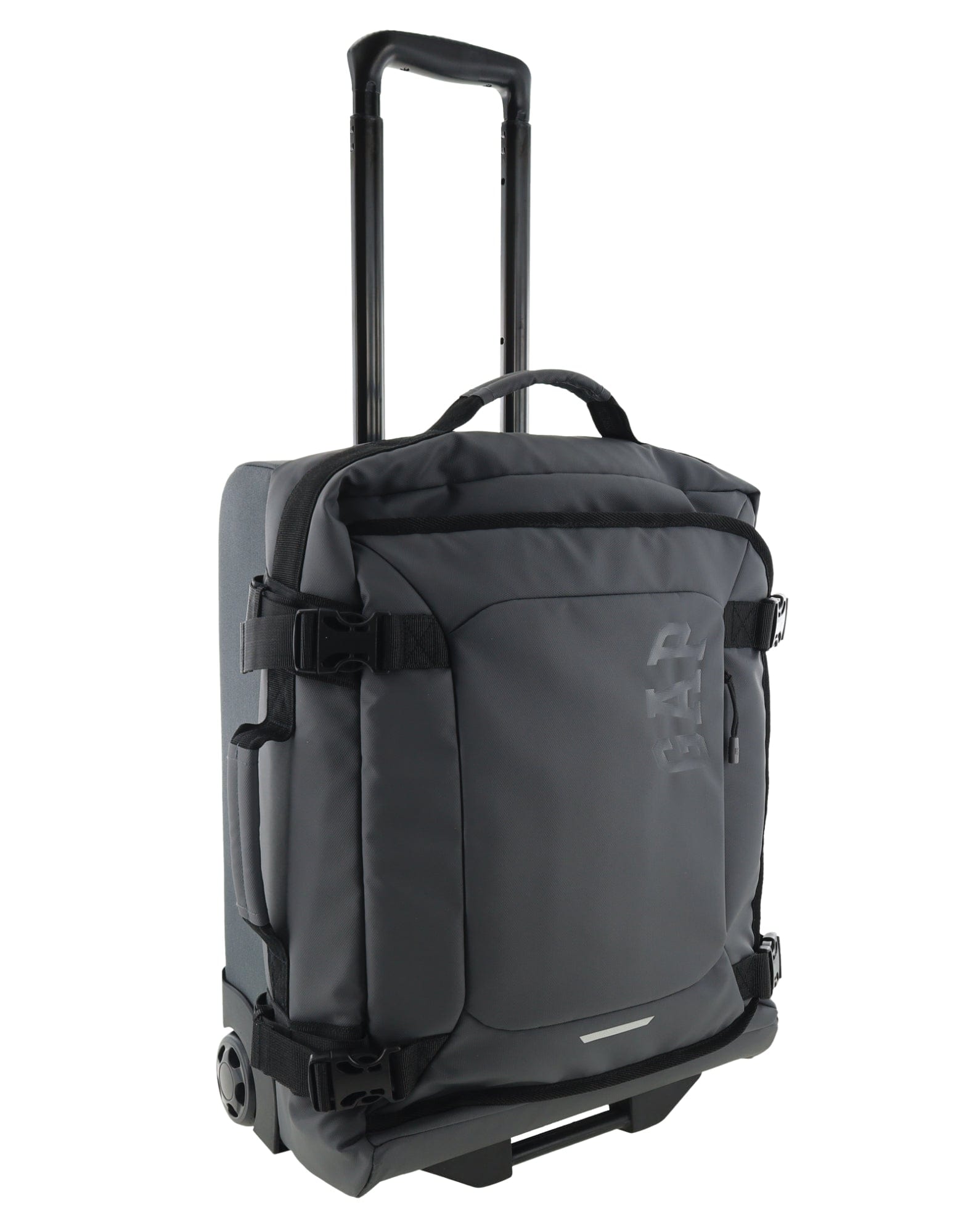 3pc GAP Soft-Shell Suitcase Lockable Travel Trolley Luggage Set 73cm Charcoal
