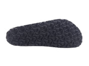 Women's Arizona Two Buckle Shearling Suede Sandals - Narrow In Black