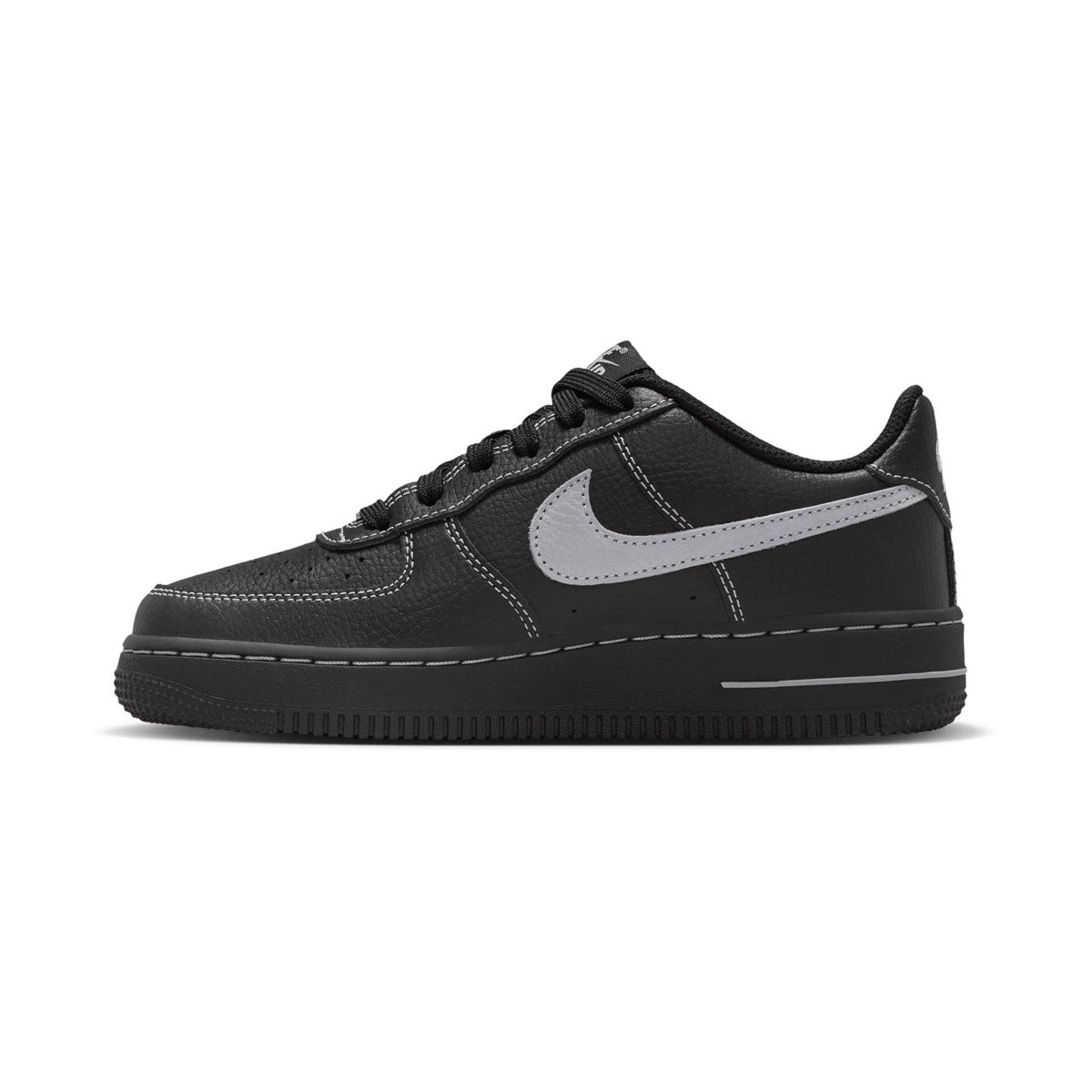 Grd School Nike Air Force 1 Lv8_Black/Wolf Grey-Black-Black